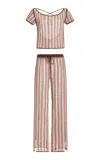 Akoia Swim Exclusive Marti Cotton Pant Set In Multi