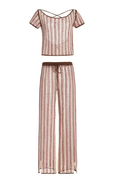 Akoia Swim Exclusive Marti Cotton Pant Set In Multi