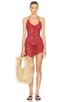 Akoia Swim For Fwrd Carme Mini Dress In Ruby