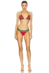 Akoia Swim Gibara Bikini Set In Red & Blue