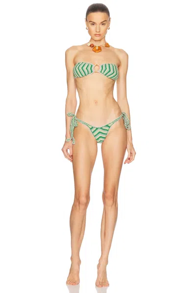 Akoia Swim Hiyas Bikini Set In Emerald Multi