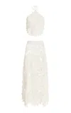 Akoia Swim Libre Cotton Skirt Set In White