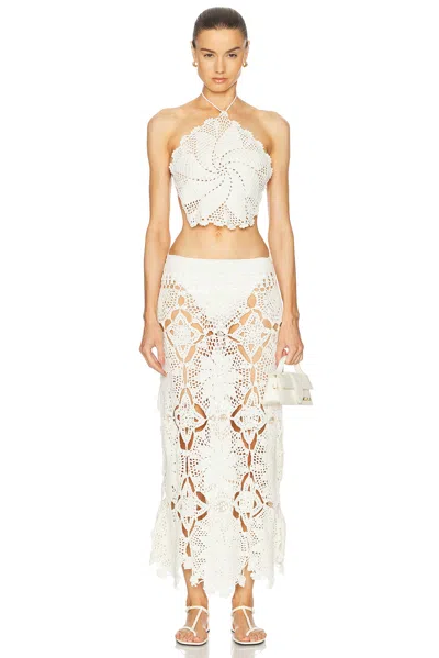 Akoia Swim Libre Skirt Set In White