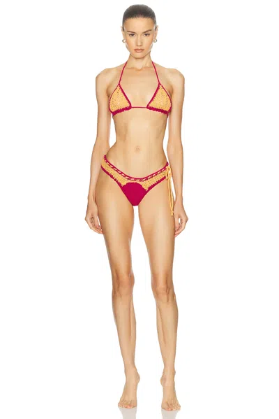 Akoia Swim Meraki Bikini Set In Apricot