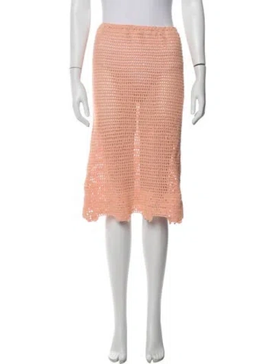 Pre-owned Akoia Swim Midi Length Skirt In Pink