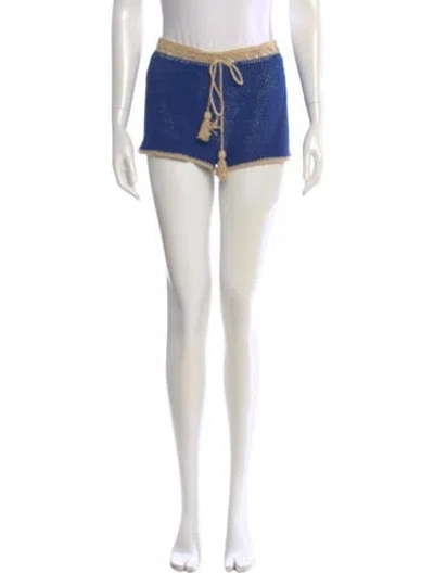 Pre-owned Akoia Swim Mini Shorts In White