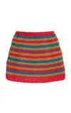 Akoia Swim Palma Cotton Skirt In Multi
