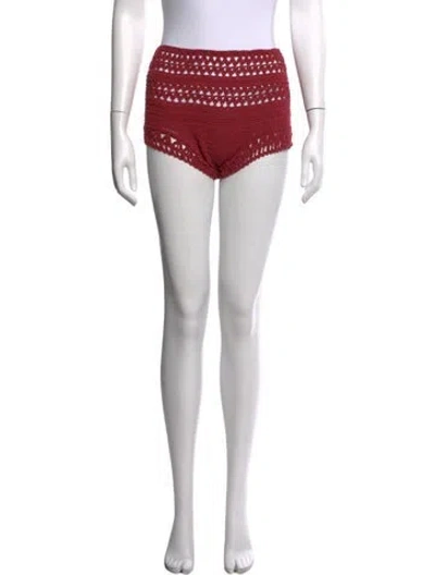 Pre-owned Akoia Swim Patterned Mini Shorts In Neutrals