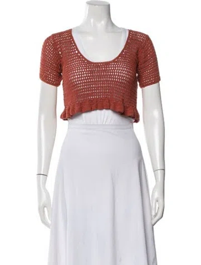 Pre-owned Akoia Swim Top In Neutral