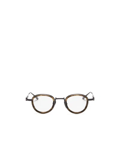Akoni Agile Plain Mirror In Black Iron And Green Turtle Vortex
