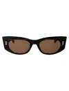 Akoni Aquila Sunglasses In Dark Tortoise W/dark Brown