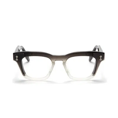 Akoni Ara Bold Rectangular Eyeglasses With Gradient Transition In Neutral