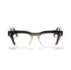 Akoni Ara Bold Rectangular Eyeglasses With Gradient Transition In Brown