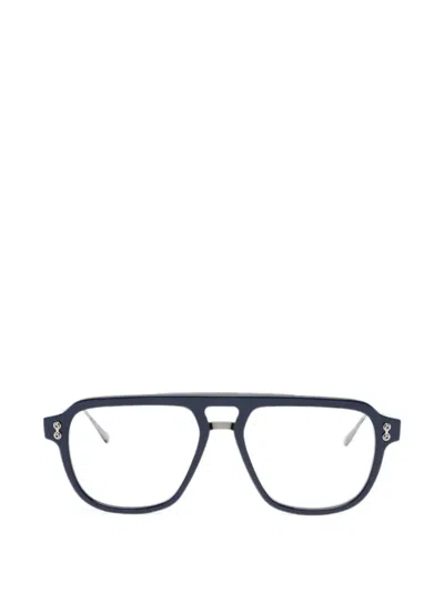 Akoni Argo Pilot-frame Glasses In Silver