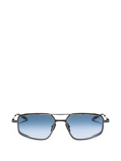Akoni Atlantis Geometric-frame Sunglasses In Gray