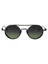 Akoni Blk - Olv Metal Sunglasses In Green