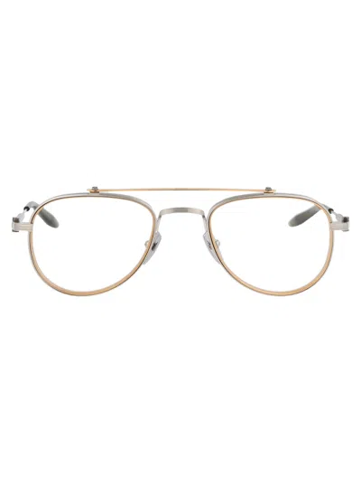 Akoni Brushed Silver-matte Gold-olive W/light Olive Titanium Glasses