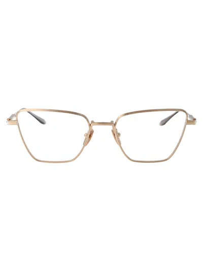 Akoni Brushed White Gold Titanium Optical Glasses