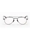 Akoni Mercury Round-frame Glasses In Blk_blk