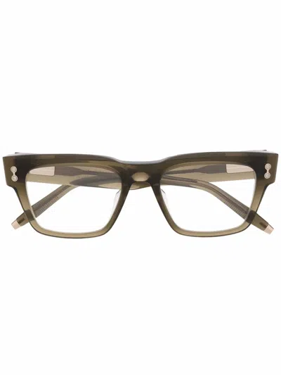 Akoni Columba Wayfarer-frame Glasses In Green