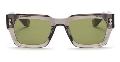 Akoni Cosmo - Dark Grey Crystal / Black Palladium Sunglasses In Gray