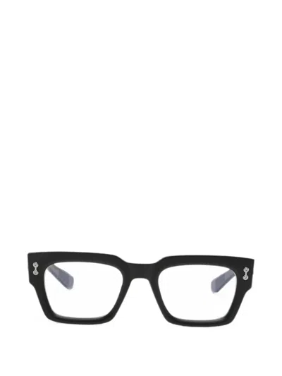 Akoni Cosmo Square-frame Glasses In Black