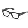 Akoni Cosmo Rectangle-frame Glasses In Black