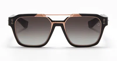 Akoni Discovery - Black / Rose Gold Sunglasses