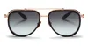 Akoni Echo - Rose Gold / Matte Black Sunglasses In Black