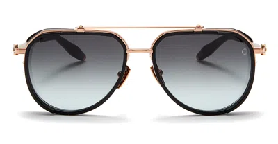 Akoni Echo - Rose Gold / Matte Black Sunglasses