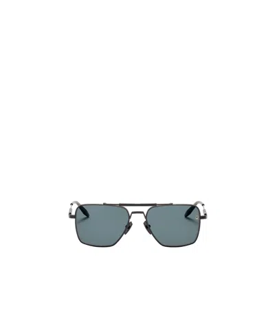 Akoni Eos Sunglasses In Brushed Black/olive