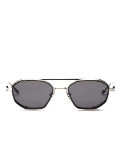 Akoni Eris-two 几何图案镜框太阳眼镜