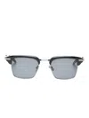 Akoni Euclid Browline Sunglasses In Multi