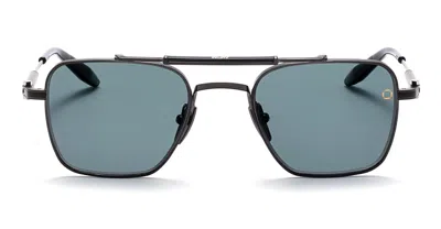 Akoni Europa - Brushed Black / Navy Sunglasses