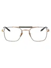 Akoni Europa Eyewear In White Gold-matte Black Enamel-black Crystal