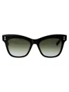 Akoni Black W Acetate Sunglasses In Black W/g-15 Grad