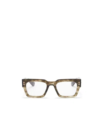 Akoni Geometric Flat Mirror In Brown