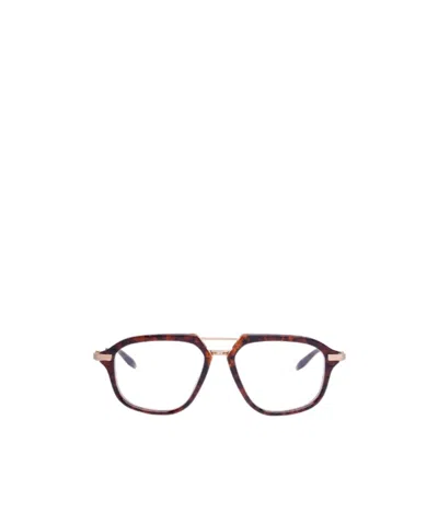 Akoni Geometric Non-prescription Glasses In Brown
