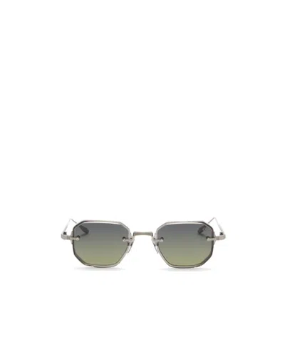 Akoni Geometric Sunglasses In Green