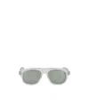 Akoni Pilot-frame Sunglasses In White