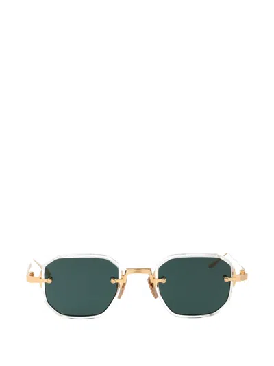 Akoni Geometric-frame Sunglasses In Gold