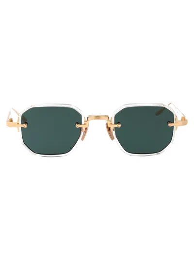 Akoni Gld - Cry Acetate Sunglasses In Green