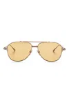 Akoni Helios Sunglasses In Gold