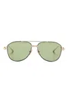 Akoni Helios Sunglasses In Gold