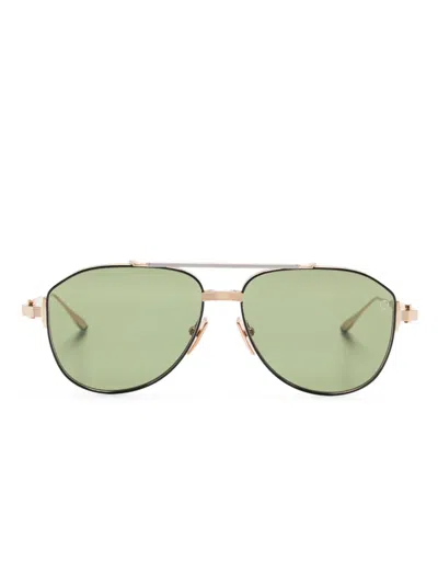 Akoni Helios Sunglasses In Gold