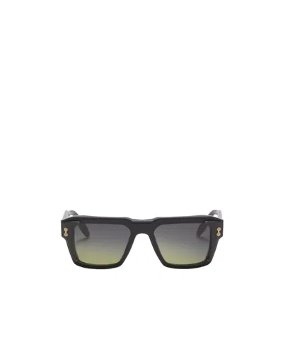 Akoni Hercules Aks 105 Square-frame Sunglasses In Matte Black