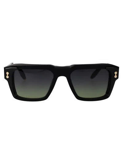 Akoni Hercules Sunglasses In 105d Blk-gld
