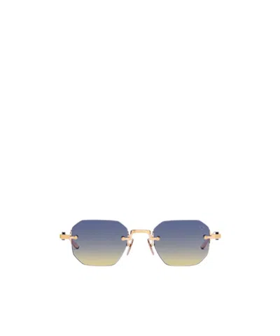 Akoni Juno Geometric Sunglasses In Red