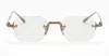 Akoni Juno-one - Antique White Gold Rx Glasses In Gold