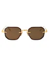 Akoni Juno-two Sunglasses In 307b Gld-brn